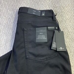 7 For All Mankind Slimmy Luxe Performance Black Jeans Mens 32 x 32 NWT